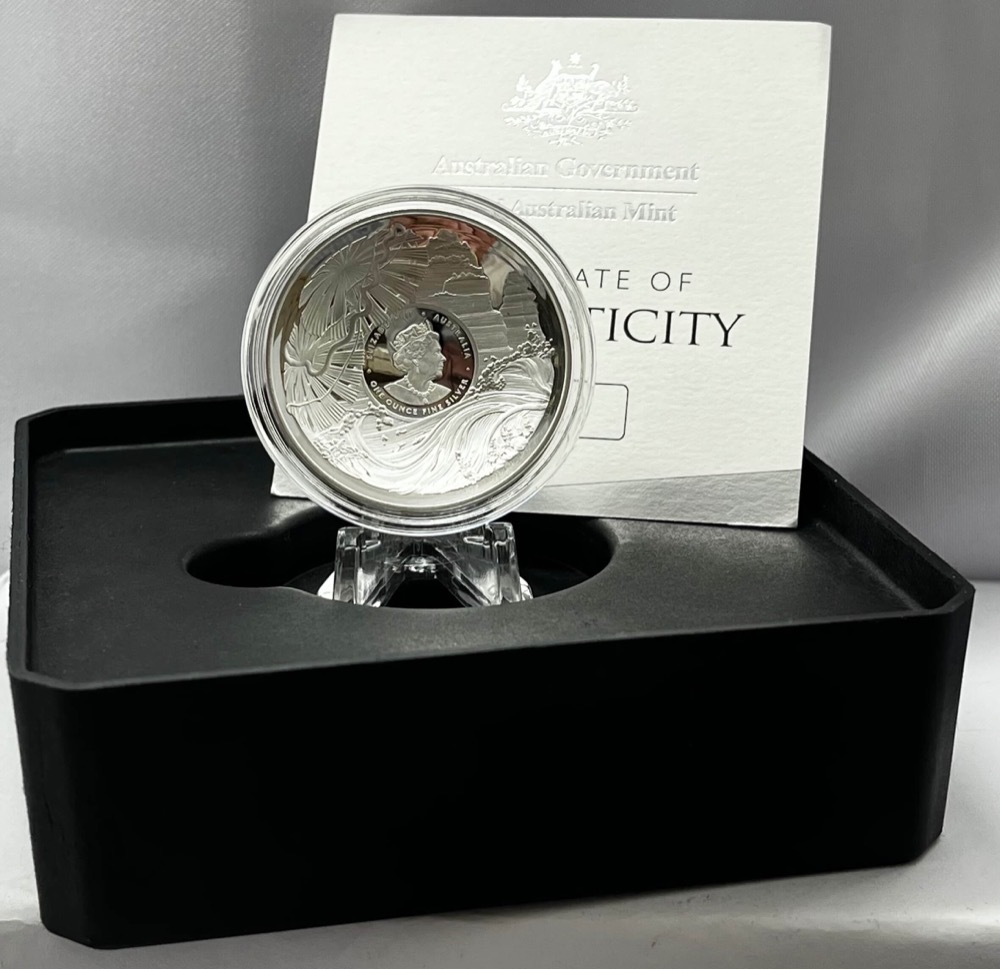 2022 Silver 5 Dollar Domed Proof Coin Great Barrier Reef product image