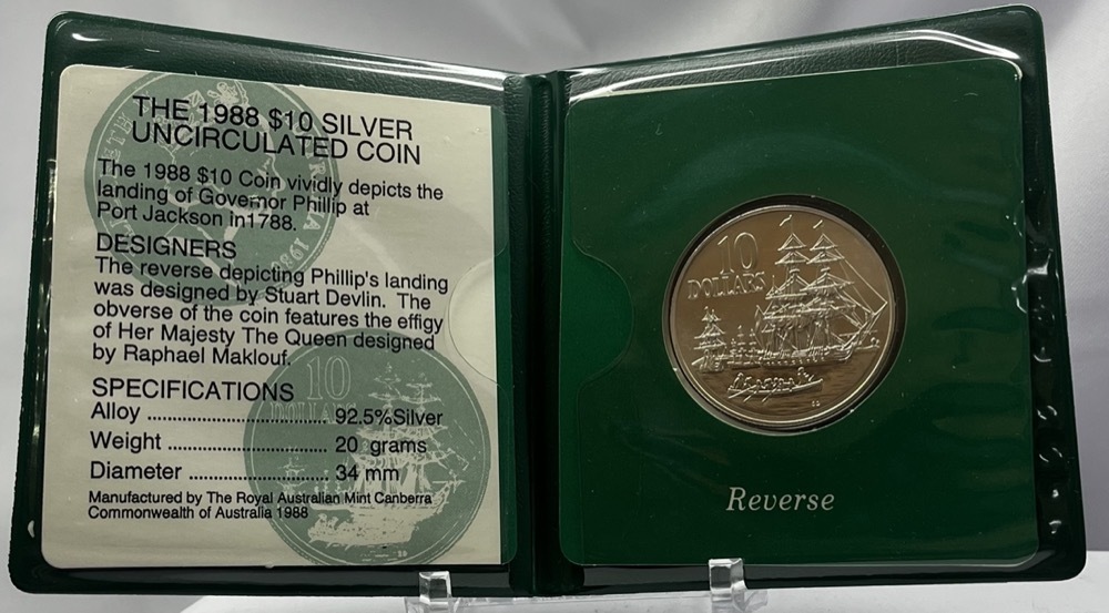 1988 Silver Ten Dollar Uncirculated Coin  product image