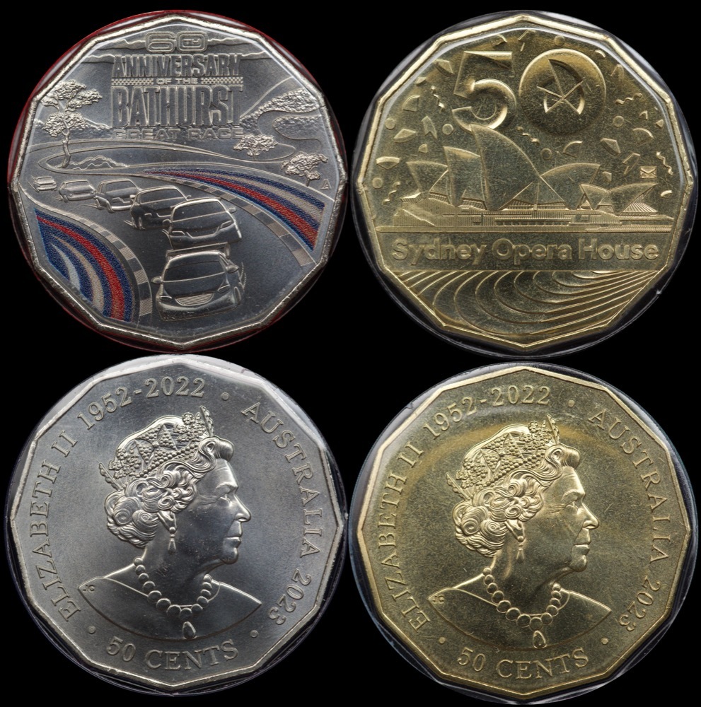 2023 50 Cent PNC Pair Brisbane Stamp Coin Show Sterling & Currency