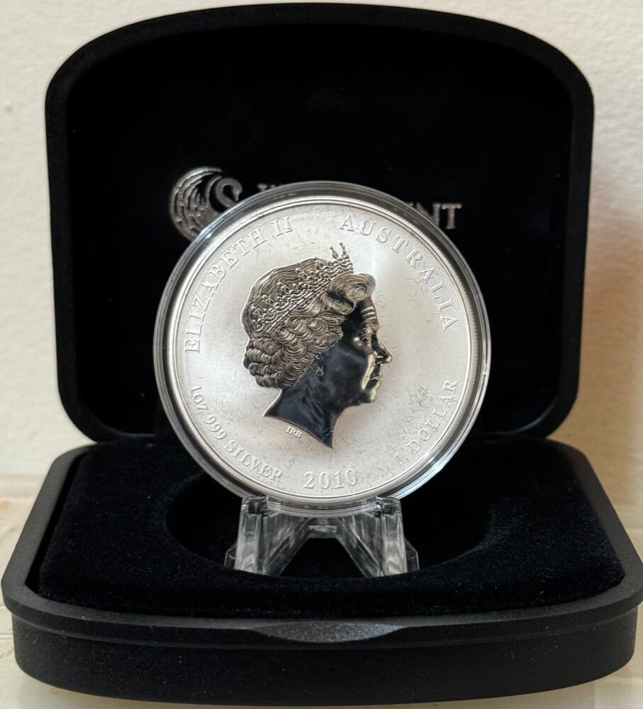 2010 Silver 1oz Coloured Coin Lunar Year of the Tiger product image