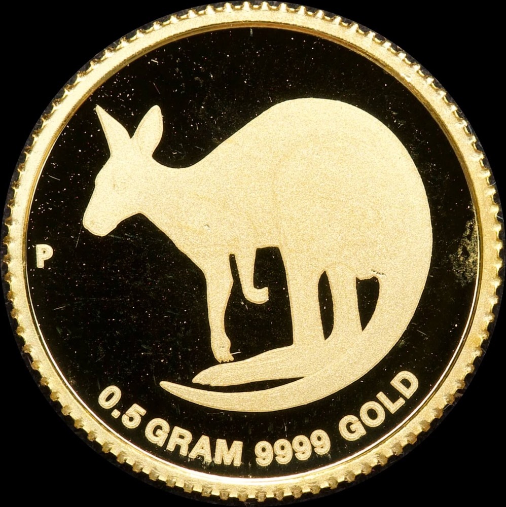 2021 Gold Half Gram Coin Mini Kangaroo product image