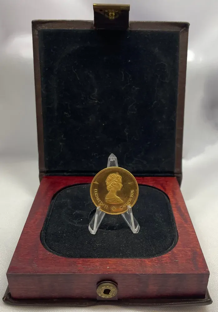 Canada 1976 Gold 100 Dollars Proof Coin KM#116 Montreal Olympics product image