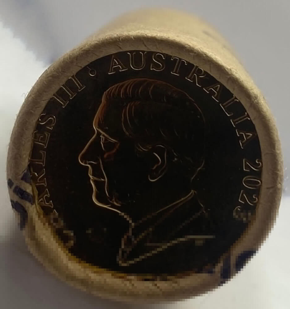 2023 One Dollar Coin Security Roll King Charles III Heads/Heads product image