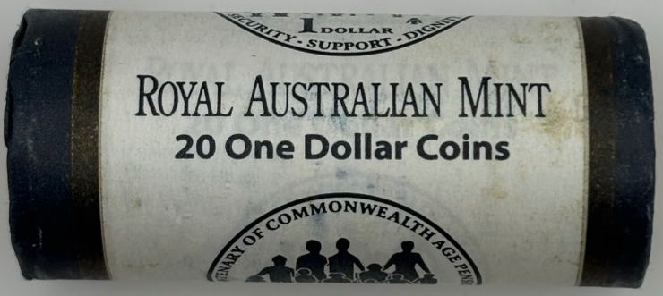 2009 1 Dollar Coin Mint Roll Old Age Pension (Heads/Heads) product image