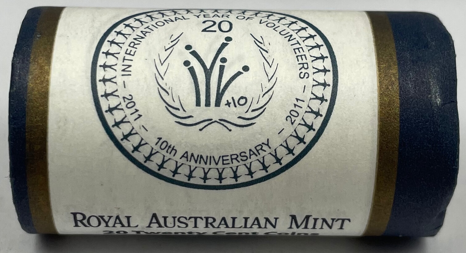 2011 Australian 20 Cent Mint Roll International Year of Volunteers product image