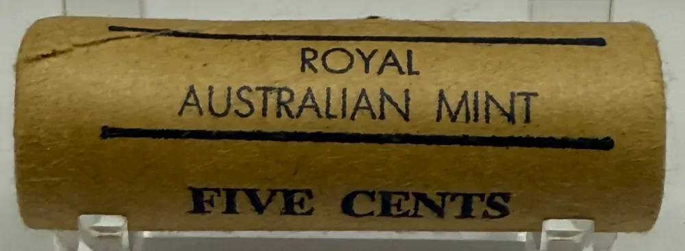 1982 5 Cent Coin Mint Roll Heads / Heads product image