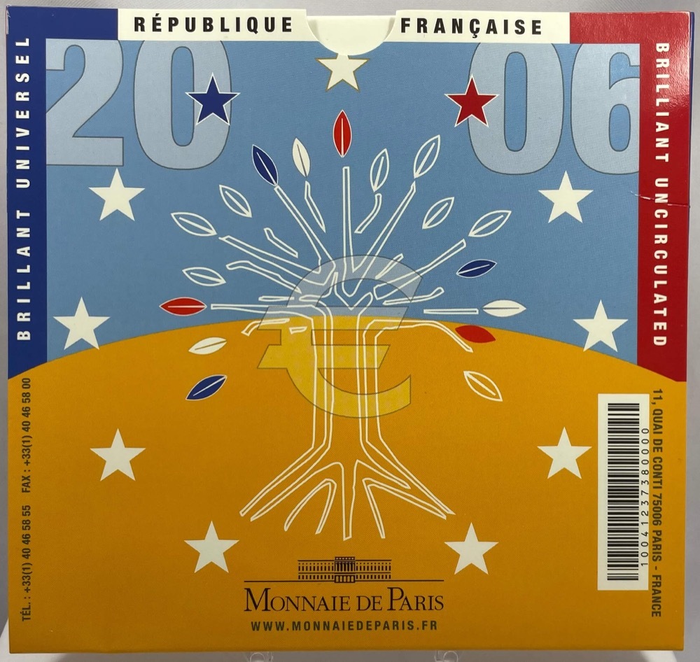 France 2006 Brilliant Unc Coin Set of 8 Euro product image