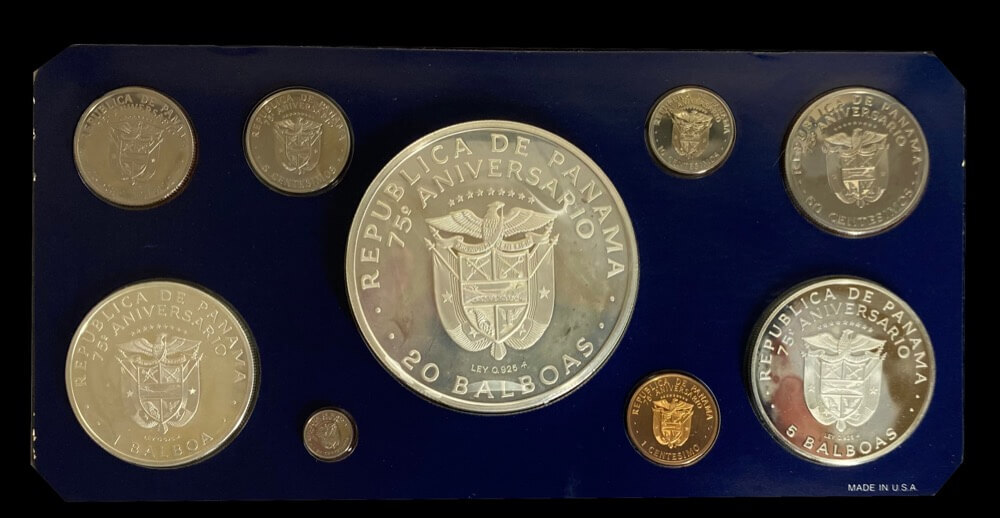Panama 1978 Silver Proof Coin Set product image