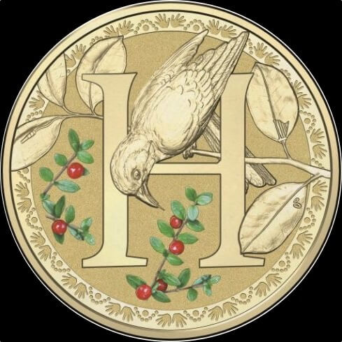 2016 1 Dollar Uncirculated Coin Alphabet H for Honeyeater product image