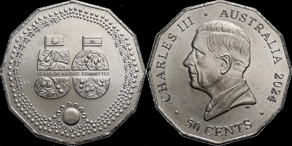 2024 Mint Bag of 20 Uncirculated 50 Cent Coins - NAIDOC 50 Years product image