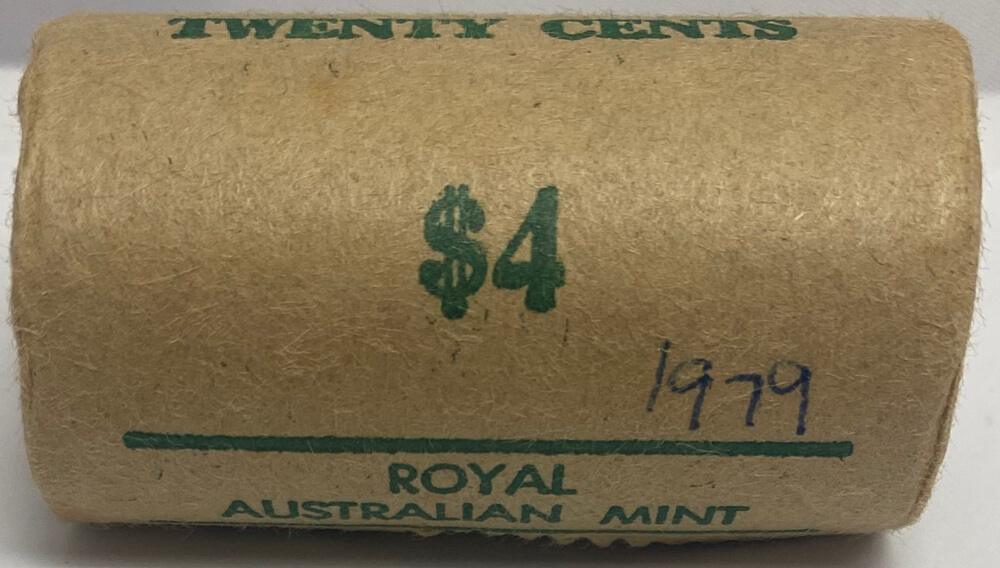 1979 20 Cent Coin Mint Roll Heads / Tails product image