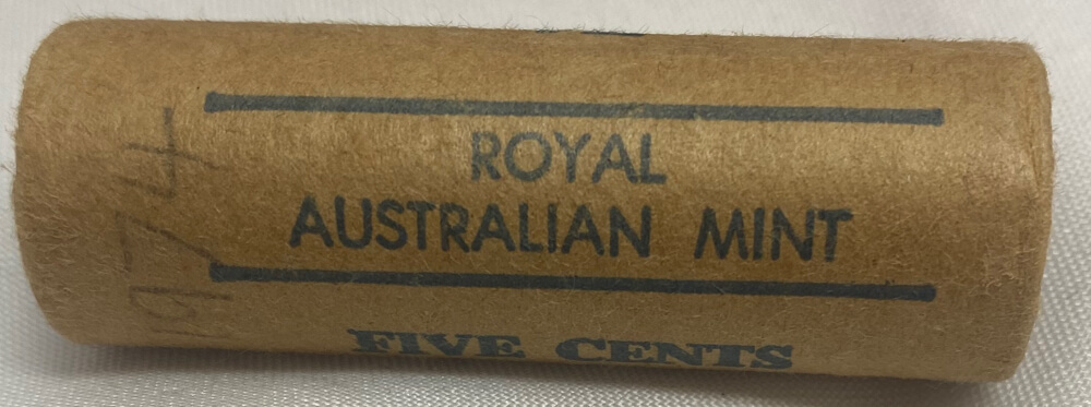 1974 5 Cent Coin Mint Roll Heads / Tails product image