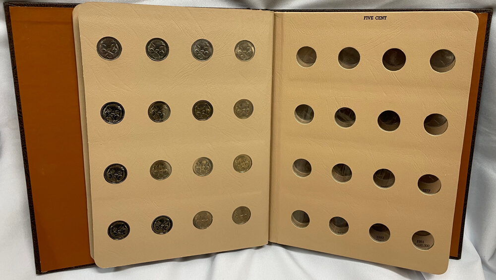 Complete Date Set of Australian Decimal Coins 1966~1996 Housed in a Dansco Albums product image