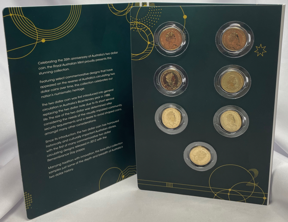 2023 2 Dollar Coin Set in Folder 35th Anniversary product image