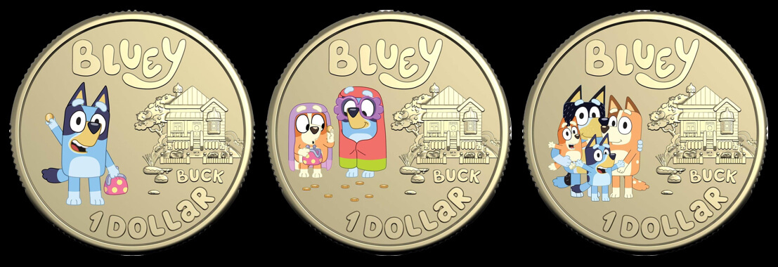 2024 Coloured $1 Bluey Dollarbucks Coin Collection  product image