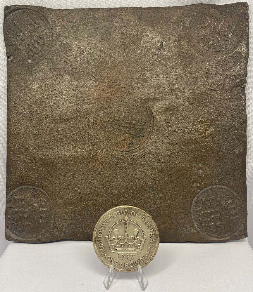 Sweden 1728 Copper 2 Daler Plate Money KM# PM71 Good VF product image