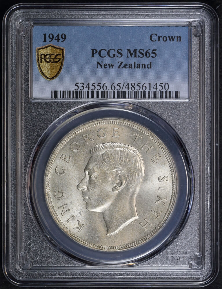 New Zealand 1949 Silver Crown KM#22 PCGS MS65 product image