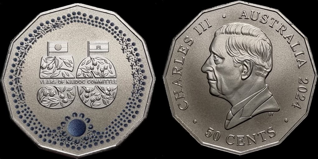 2024 50 Cent Uncirculated Coin NAIDOC 50 Years product image