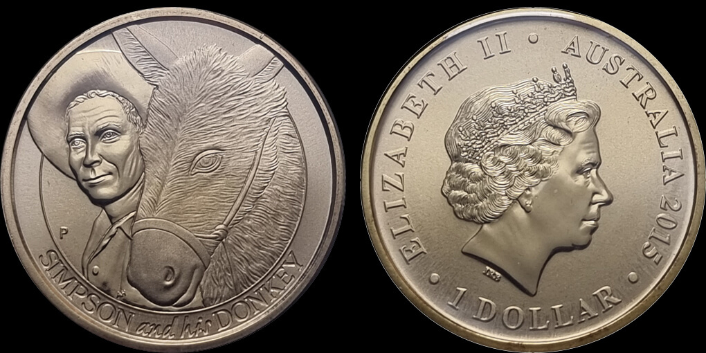 2015 PNC $1 Gallipoli - Simpson and his Donkey product image