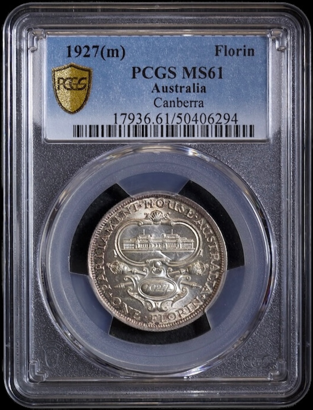 1927 Florin Canberra Unc (PCGS MS61) product image