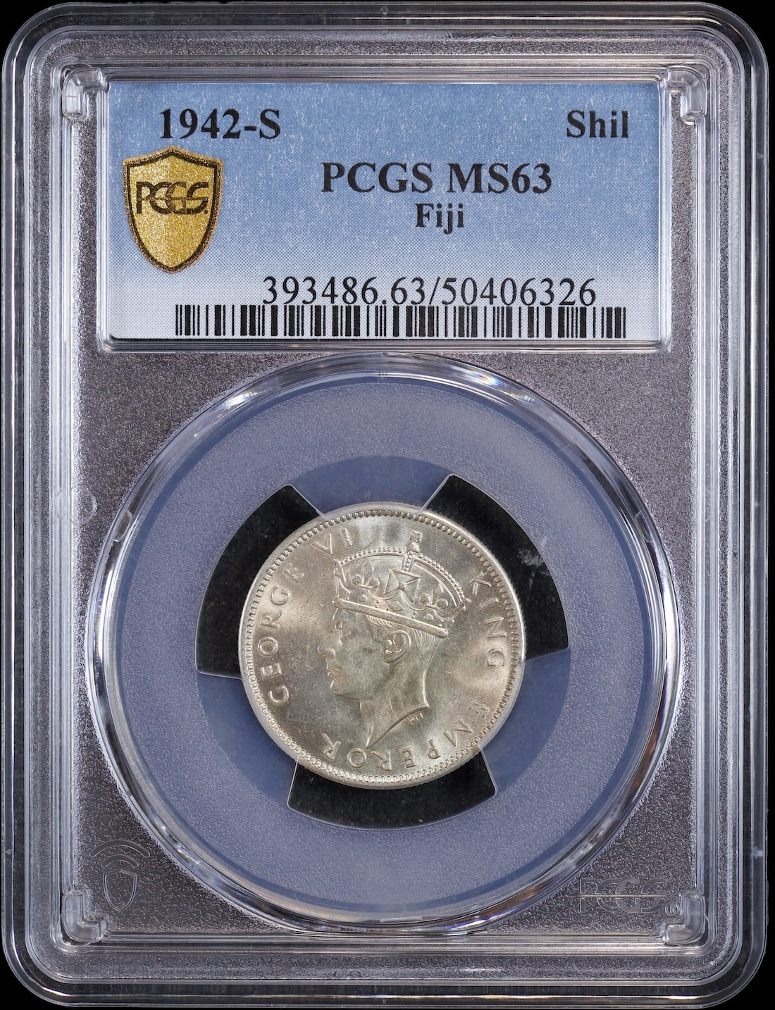 Fiji 1942-S Silver Shilling KM#12a PCGS MS63 product image
