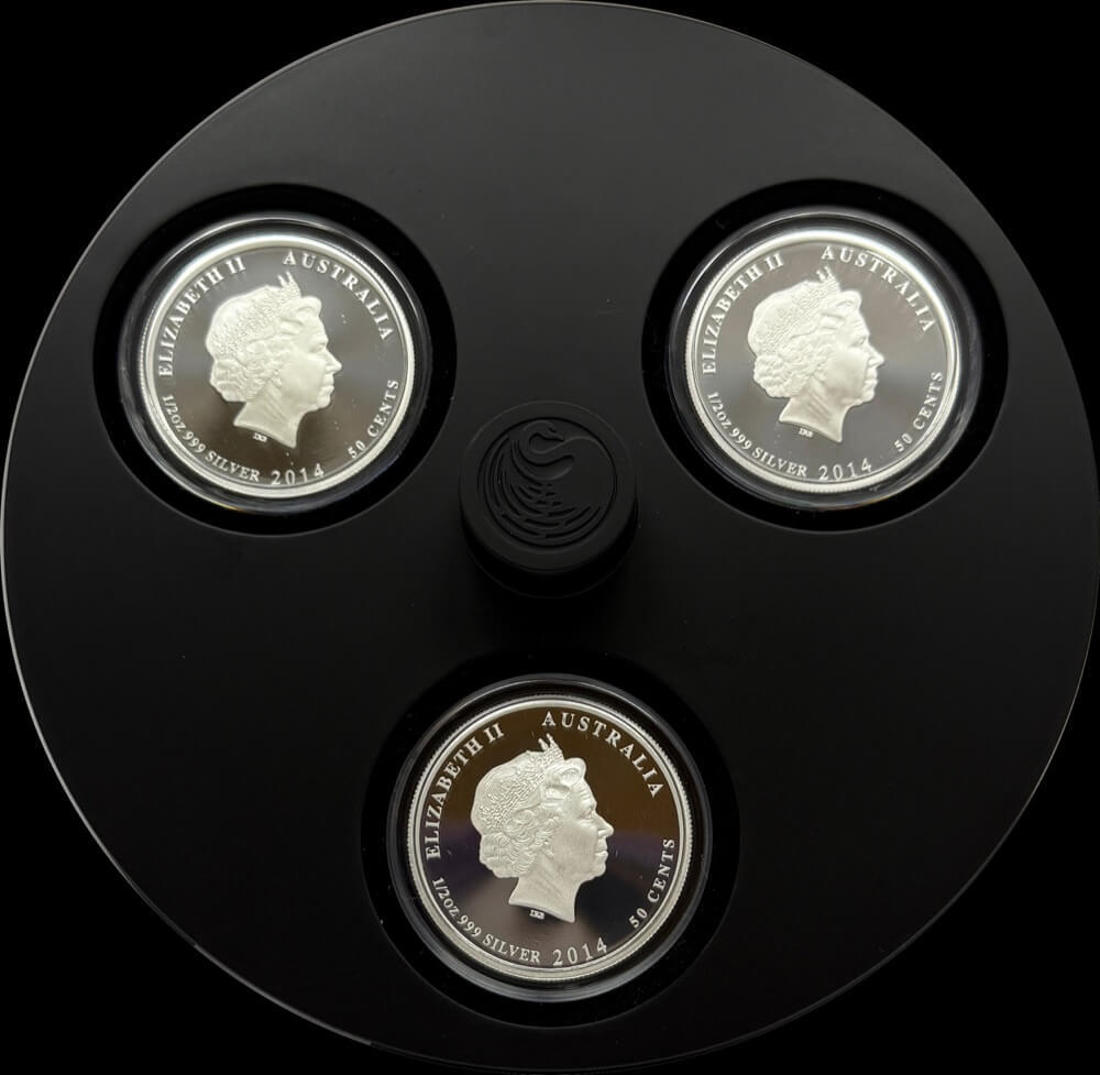 2014 The ANZAC Spirit 100th Anniversary Coin Series ¬Ω Oz Silver Three-Coin Set  product image