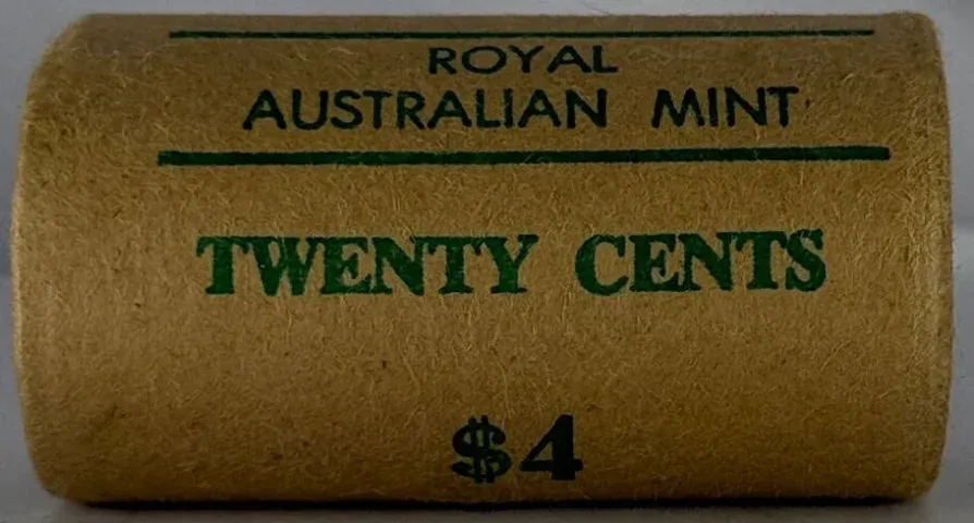 1976 20 Cent Coin Mint Roll Heads/Heads product image