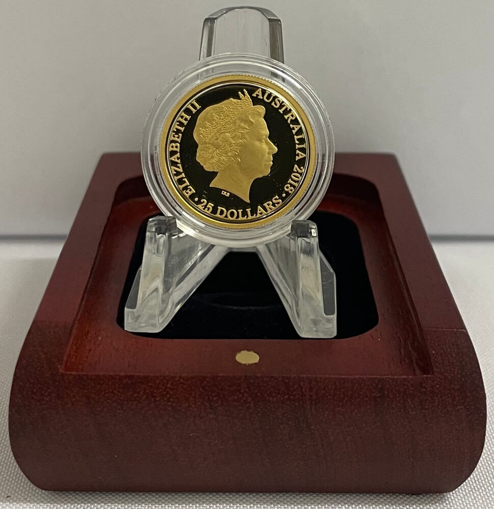 2018 $25 Gold Proof Coin Kangaroo at Sunset product image