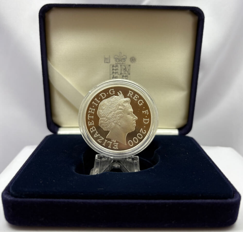 United Kingdom 2000 Silver Proof 5 Pounds Queen Mother Centenary  product image
