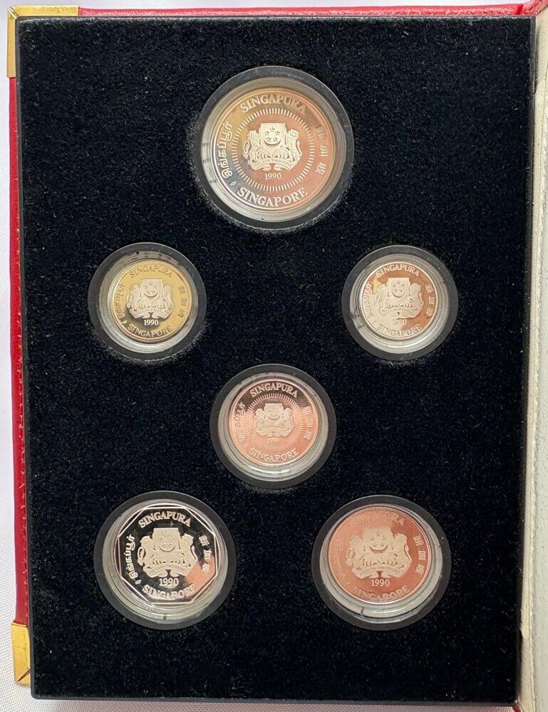 Singapore 1990 Sterling Silver Proof Coin Set product image