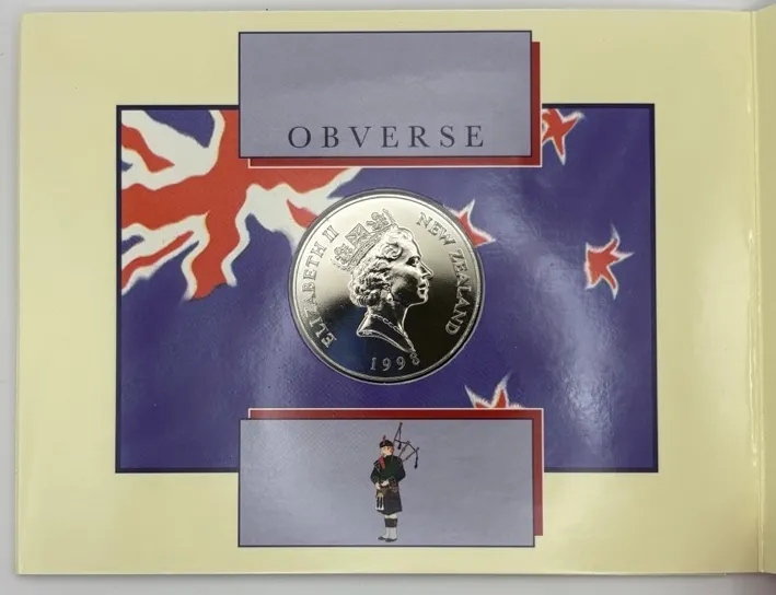 New Zealand 1998 5 Dollar Brilliant Uncirculated Coin Dunedin Edinburgh of The South product image