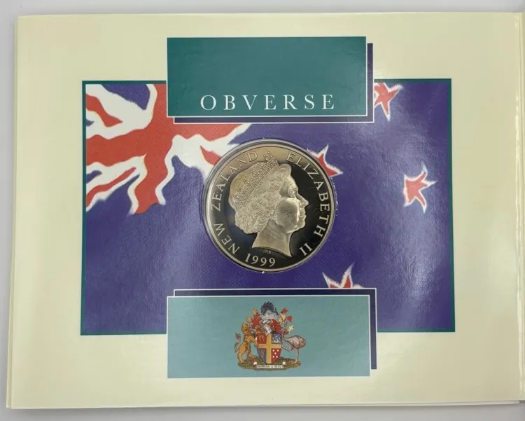 New Zealand 1999 5 Dollar Brilliant Uncirculated Coin Wellington Harbour Capital product image
