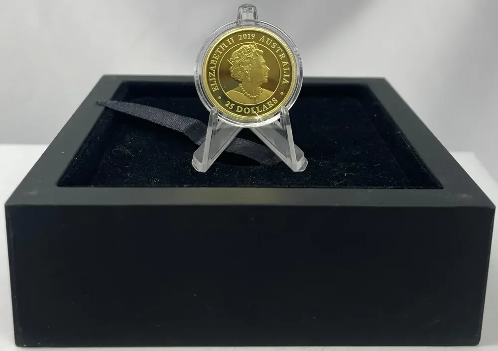 2019 Perth Mint Proof Gold Sovereign Damaged Packaging product image