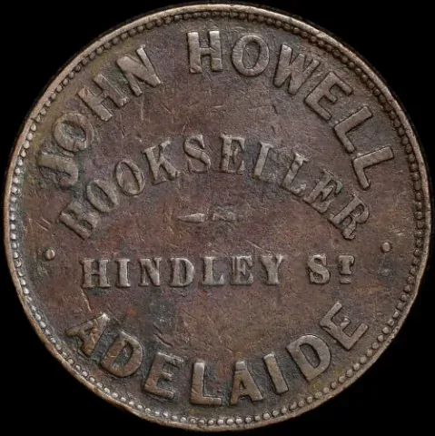 Howell, John Copper Penny Token Undated A# 273 about VF product image
