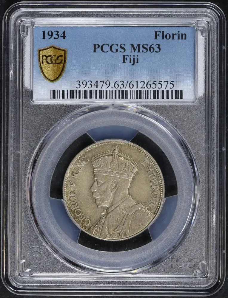 Fiji 1934 Silver Florin KM# 5 Uncirculated PCGS MS63 product image