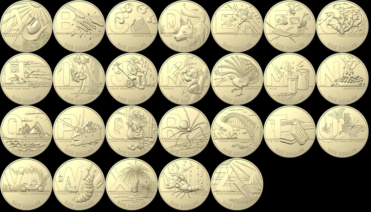 2021 Set of 26 1 Dollar RAM Bags Coin Hunt #2 Alphabet product image
