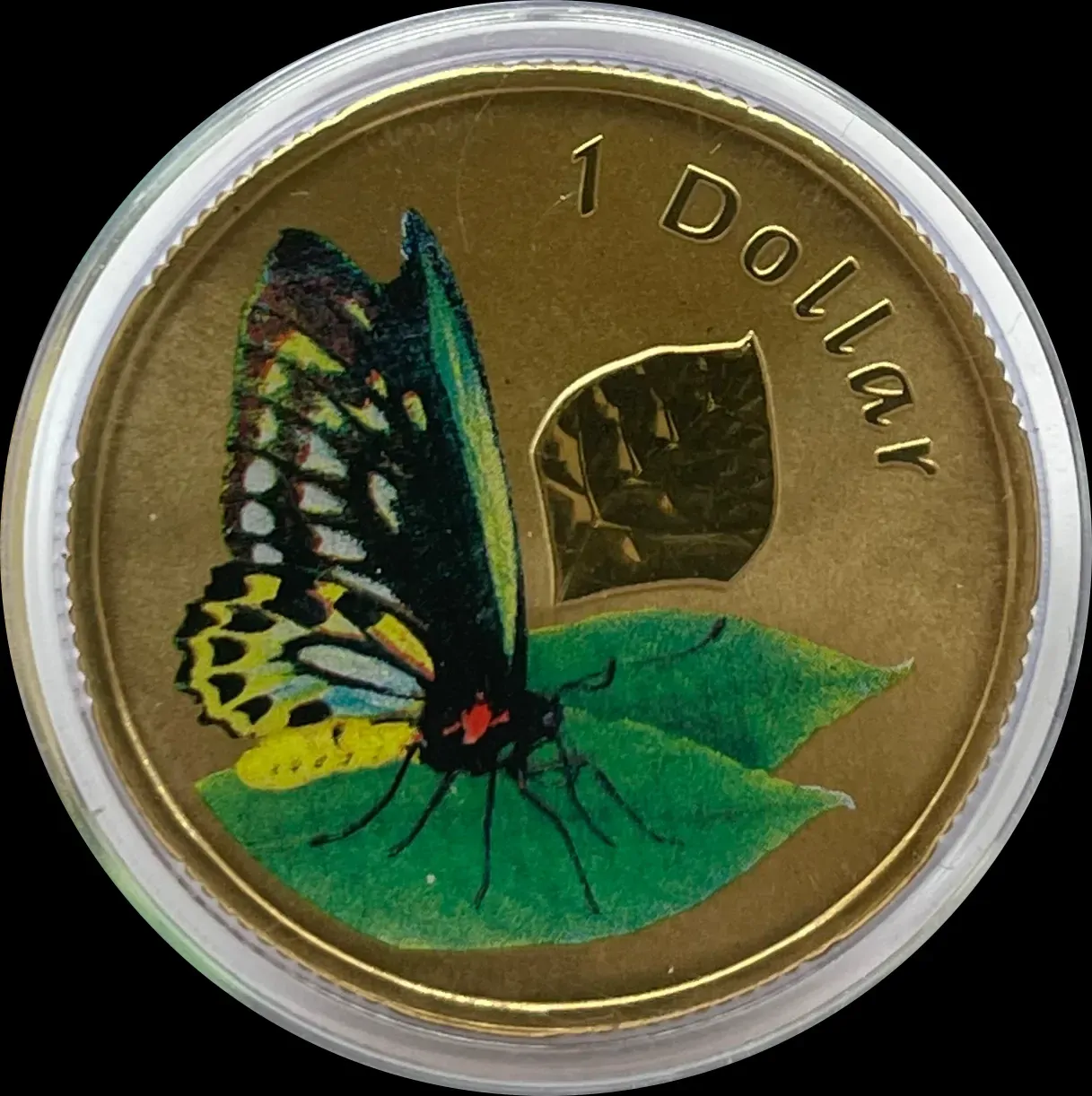 2011 1 Dollar Uncirculated Coin Air Series Birdwing Butterfly product image