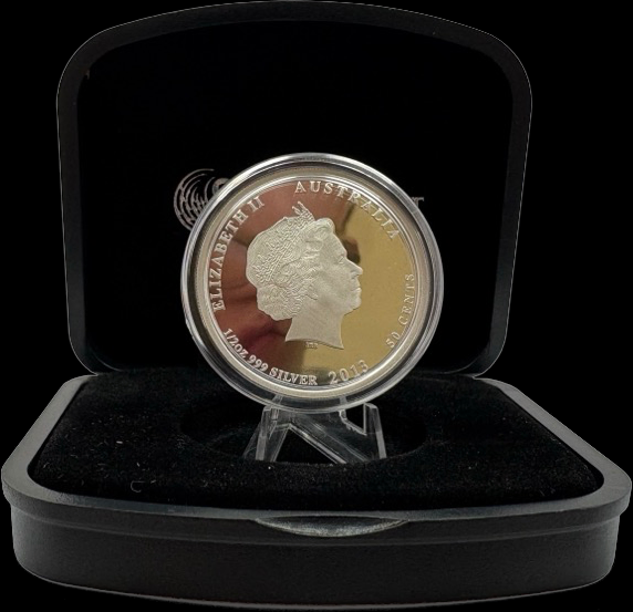 2013 Silver 1/2 Ounce Coloured Proof Coin Lunar Series II Snake product image