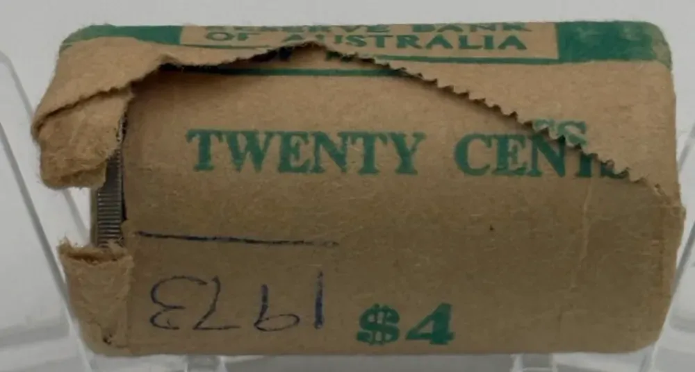 1973 20 Cent Coin Mint Roll Heads/Tails product image