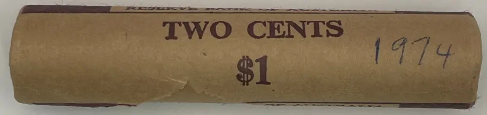 1974 Two Cent RAM Mint Roll Heads | Heads product image