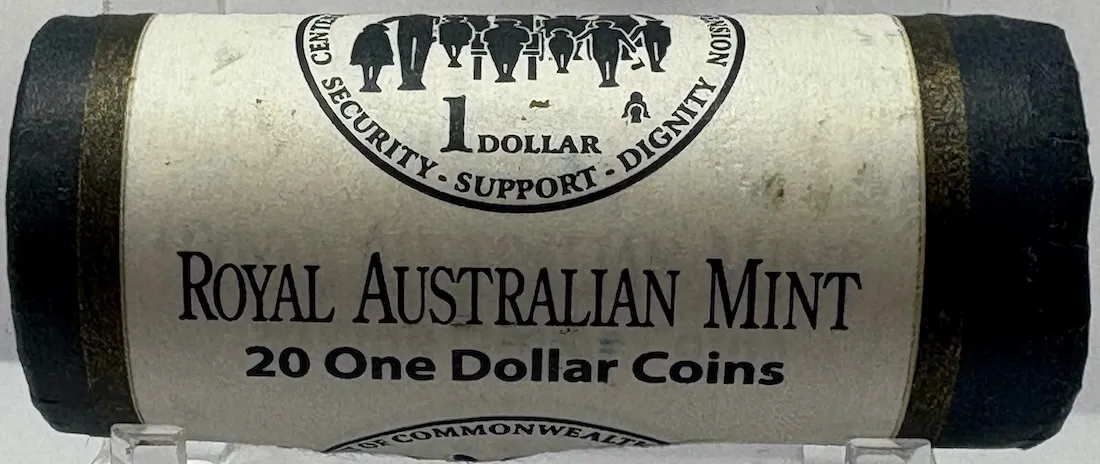 2009 One Dollar Coin Mint Roll Old Age Pension Tails / Tails product image