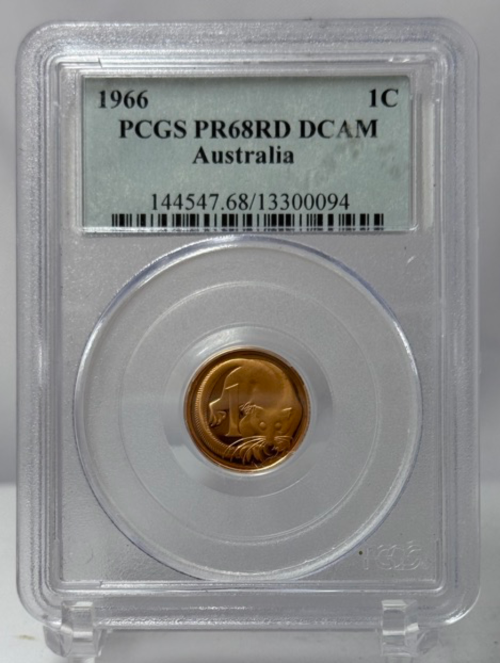 1966 One Cent Proof Coin PCGS PR68DCAM product image