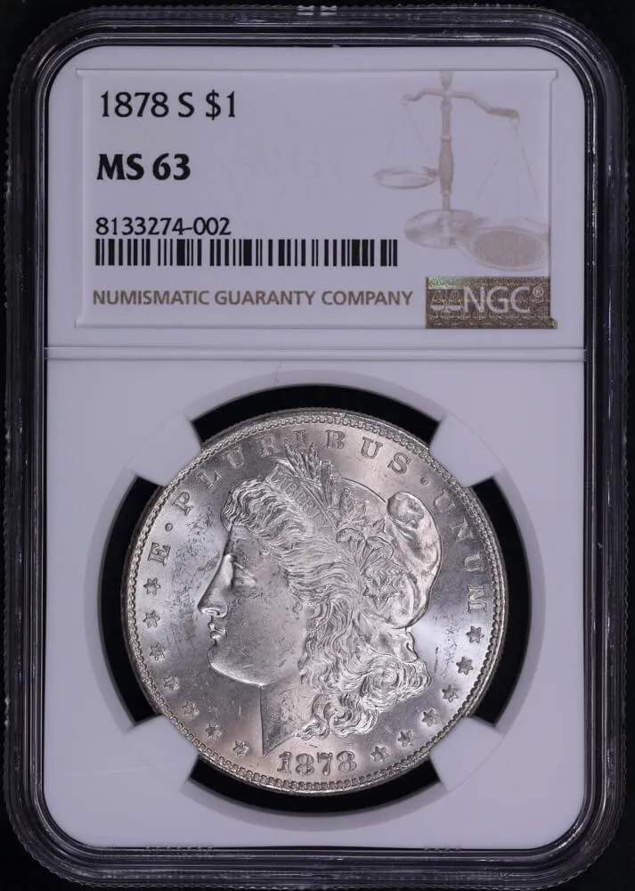 United States 1878-S Silver Morgan Dollar NGC MS63 product image