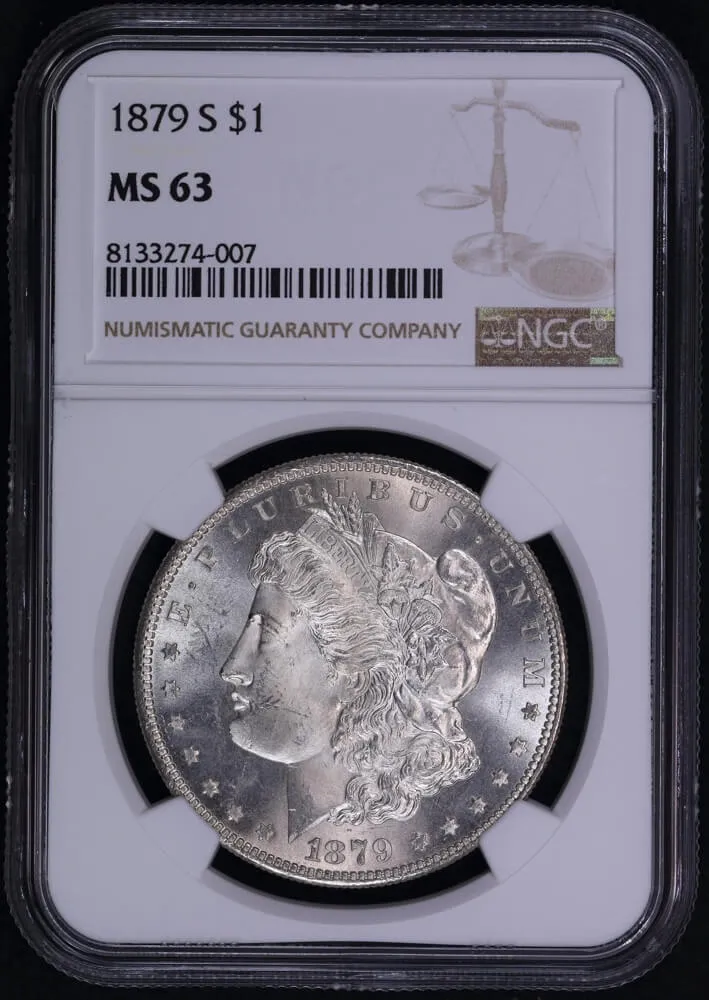 United States 1879-S Silver Morgan Dollar NGC MS63 product image