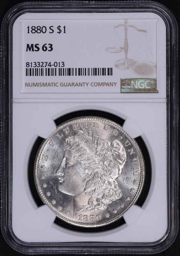 United States 1880-S Silver Morgan Dollar NGC MS63 product image