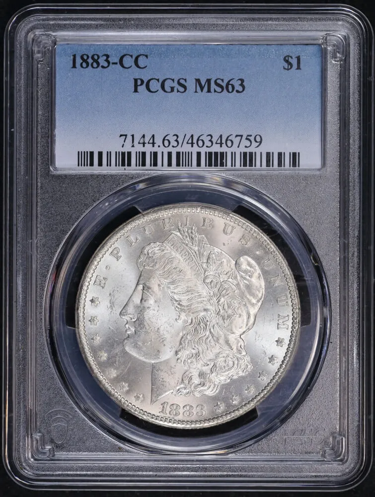 United States 1883-CC Silver Morgan Dollar PCGS MS63 product image