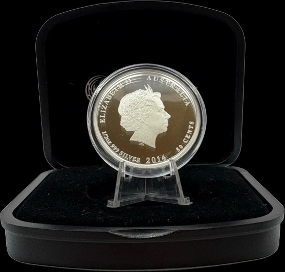 2014 Silver 1/2 Ounce Coloured Coin Lunar Year of the Horse product image