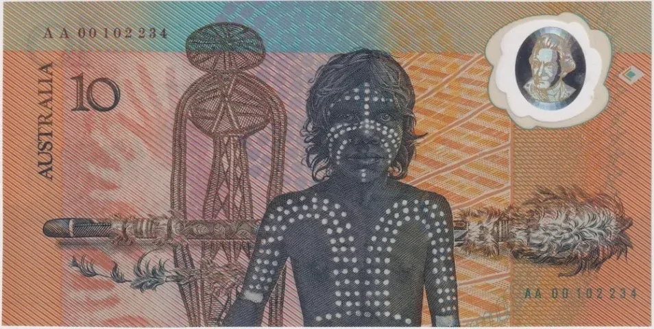 1988 Ten Dollar Folder AA00 1st Prefix product image