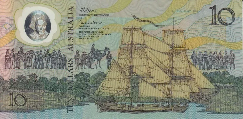 1988 Ten Dollar Folder AA23 Last Prefix product image