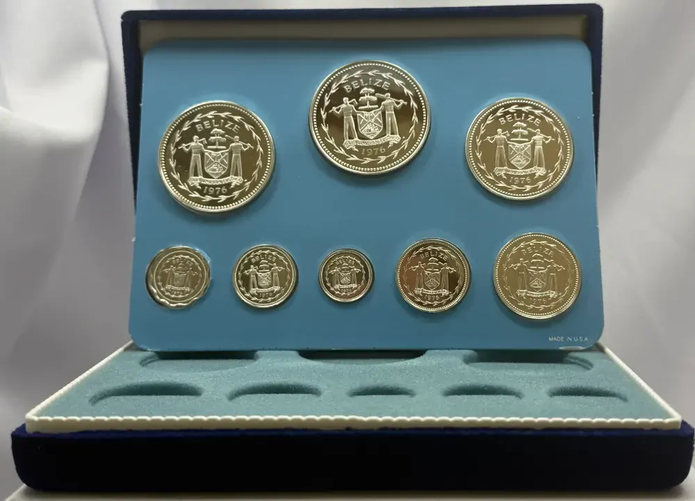 Belize 1976 Sterling Silver Proof Coin Set product image